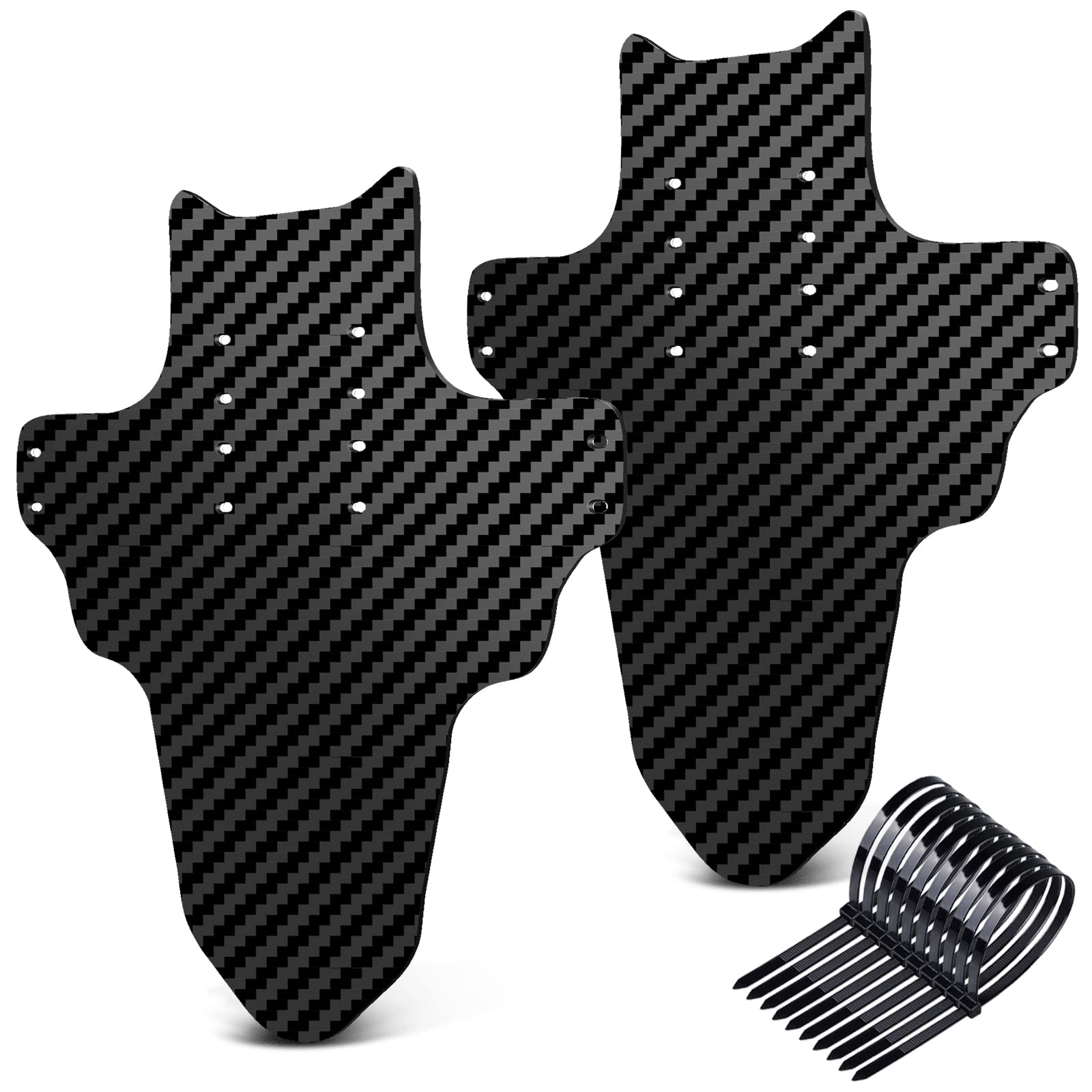 NICEDACK Mudguards Mountain Bike, 2 Pieces Mudguard Fit 20-29 Inch MTB Mudguard Front and Rear Compatible Bicycle Splash Guard