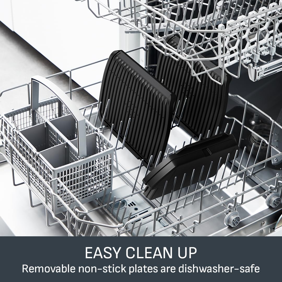 Tefal GC722D40 Optigrill Plus X-Large Grill with 9 Automatic Settings and Cooking Sensor, Non Stick Removable Plates, Automatic Settings and Cooking Sensor, Stainless Steel, Xl