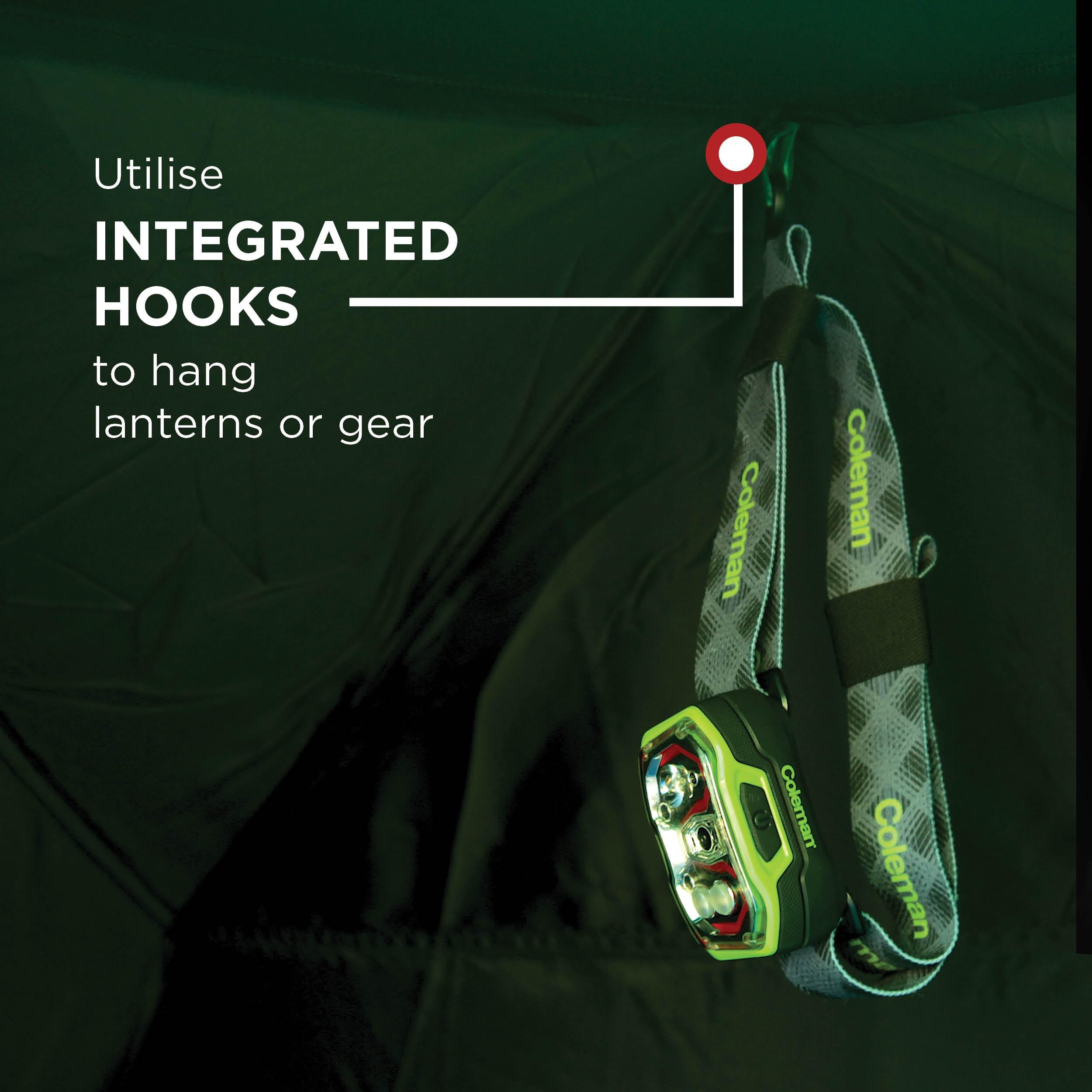 Coleman Kobuk Valley Camping Tent | lightweight 4 Person Igloo Tent with extra dark bedroom | 4 Man Dome Tent with Awning | 100% waterproof WC 4.500