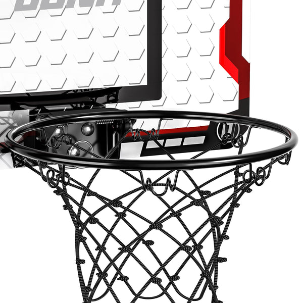 TEMI Basketball Hoop Indoor With 4 Balls, Over The Door for Kids and Adults, Toy Gift for Boys Girls Age 3-12 Years