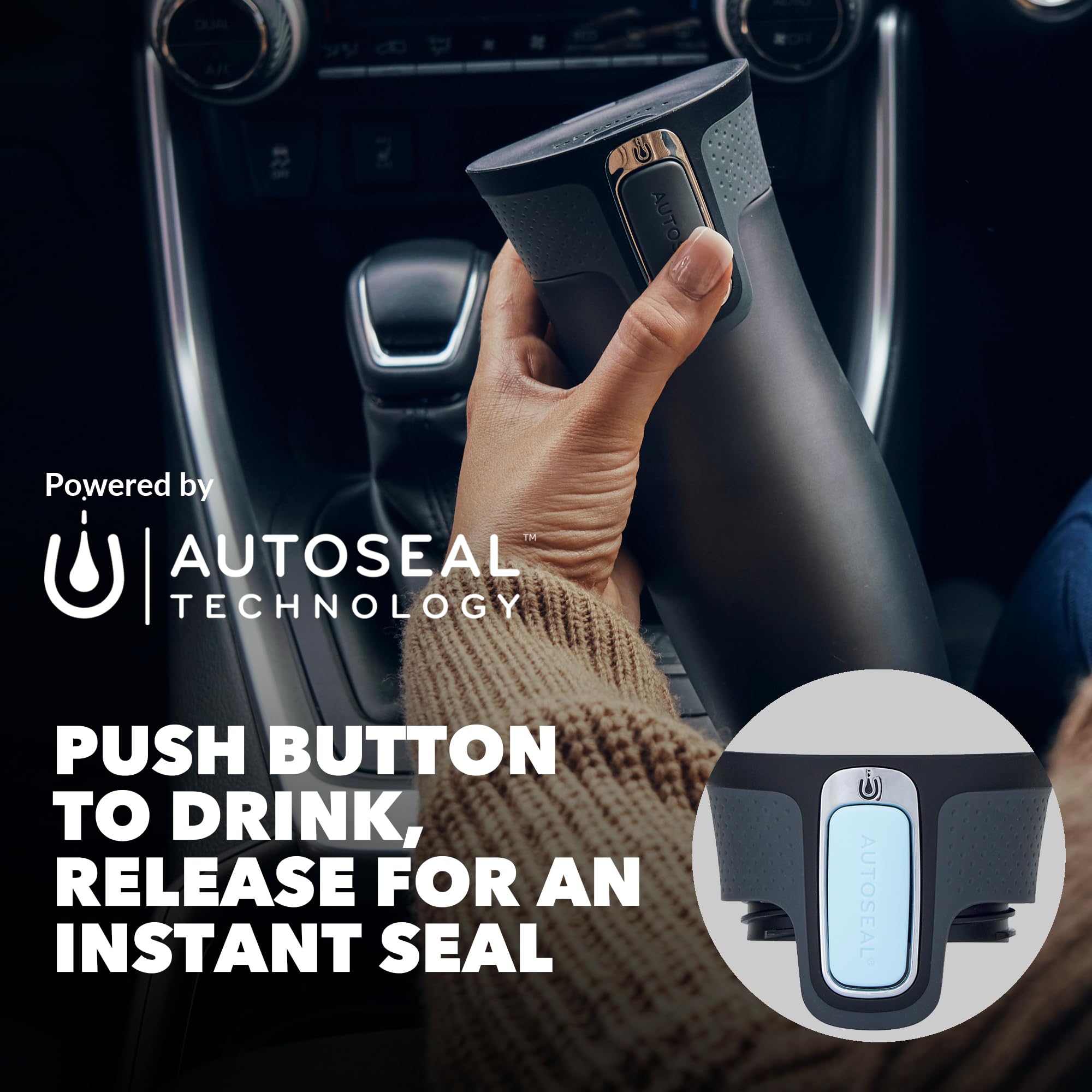 Contigo West Loop Autoseal Travel Mug, Stainless Steel Thermal Mug, Vacuum Flask, Leakproof Tumbler, Coffee Mug with BPA Easy-Clean Lid