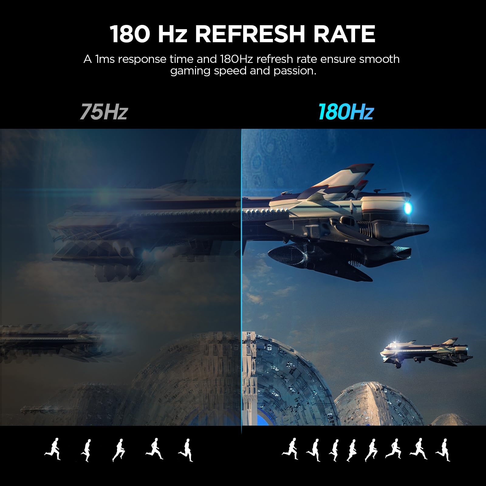 KOORUI 34 Inch Ultrawide Curved Gaming Monitor, 165Hz, WQHD 1440P, 1000R, MPRT 1MS, HDR 400, 2x HDMI 2.0, 1x DisplayPort 1.4, AdaptiveSync, Tilt/Height Adjustable, Black