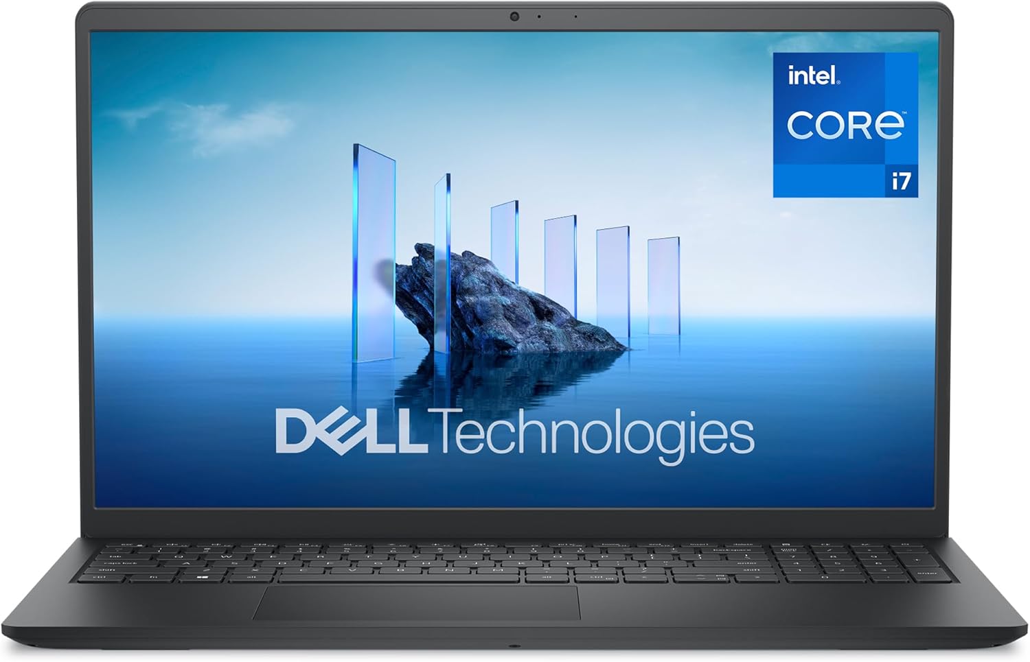 Dell 15 Laptop DC15250 15.6" FHD (1920 x 1080) 120Hz, Intel Core i7-1355U Processor, Intel UHD Graphics, 16GB DDR4 RAM, 512GB SSD, Windows 11 Home - Carbon Black