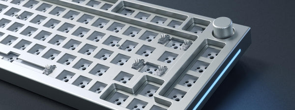 Glorious Gaming GMMK PRO 75% Barebones (Frame Only) - Modular Mechanical Gaming Keyboard, TKL Size (75%), 1.5kg Frame, RGB, Customisable, 5-Pin Switch Support, International/ISO Layout - Black Slate