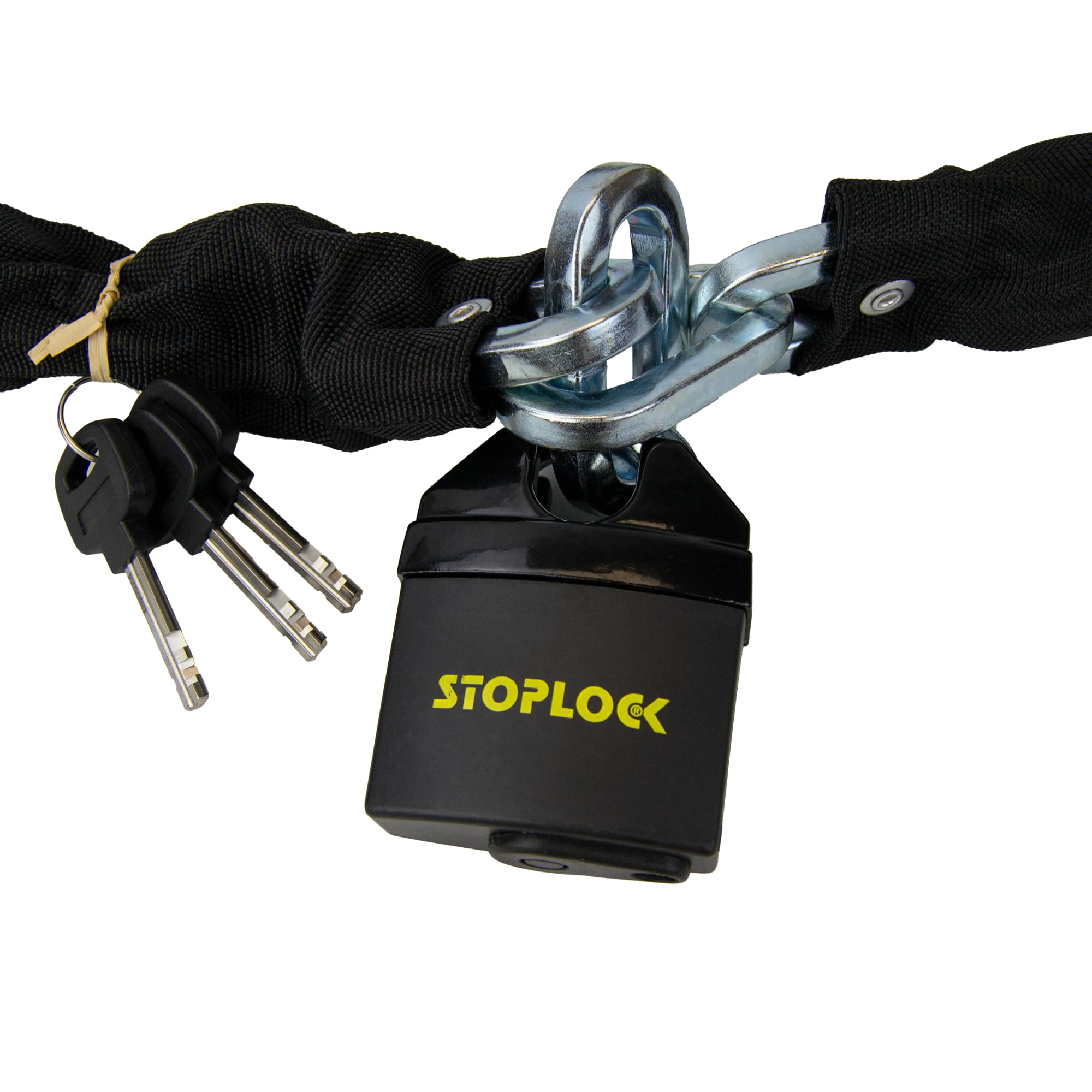 Stoplock Wheel Clamp HG 400-00 - Anti-Theft Lock Device for Small-Wheeled Cars Caravans Trailers With 13" to 15" Wheels , Yellow