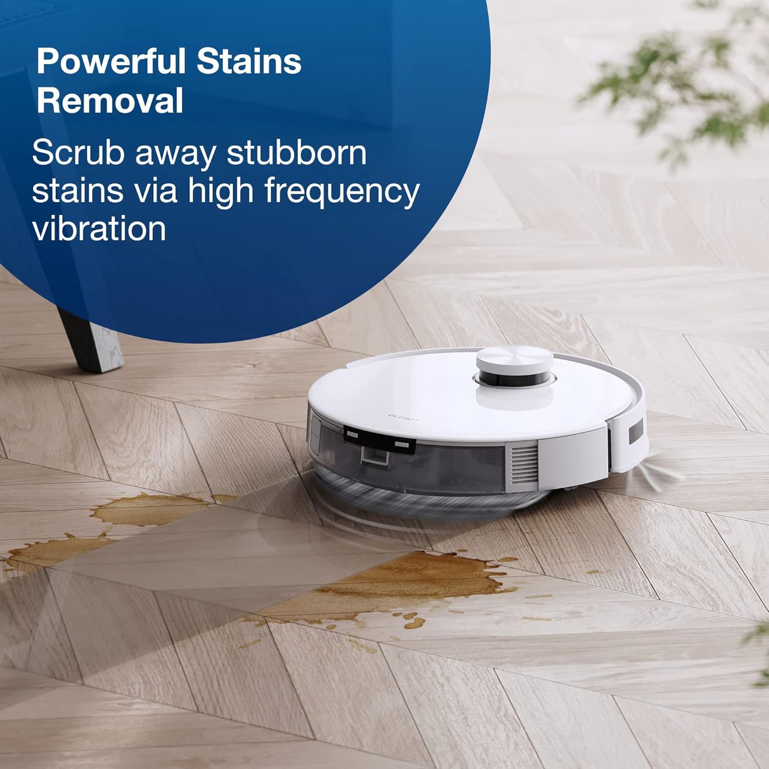 ECOVACS DEEBOT N20 PLUS Robot Vacuum Cleaner with Mop, 8000Pa Suction, ZeroTangle Technology, Bagless PureCyclone Self Empty Station, 300 Minutes Runtime