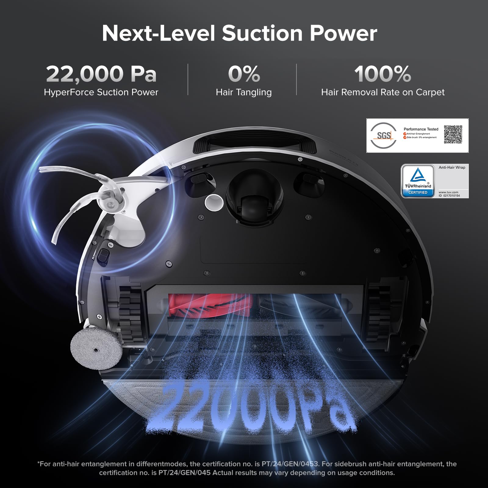 roborock Saros Z70 Robot Vacuum and Mop, OmniGrip Mechanical Arm, AI-Powered, 22,000Pa, 3.14'' Ultra Slim, FlexiArm Riser Technology, AdaptiLift Chassis, Obstacle Avoidance, Multifunctional Dock 4.0