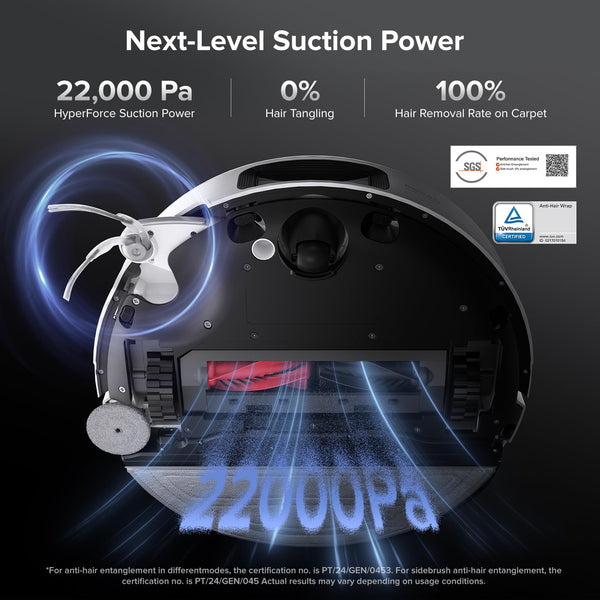 roborock Saros Z70 Robot Vacuum and Mop, OmniGrip Mechanical Arm, AI-Powered, 22,000Pa, 3.14'' Ultra Slim, FlexiArm Riser Technology, AdaptiLift Chassis, Obstacle Avoidance, Multifunctional Dock 4.0