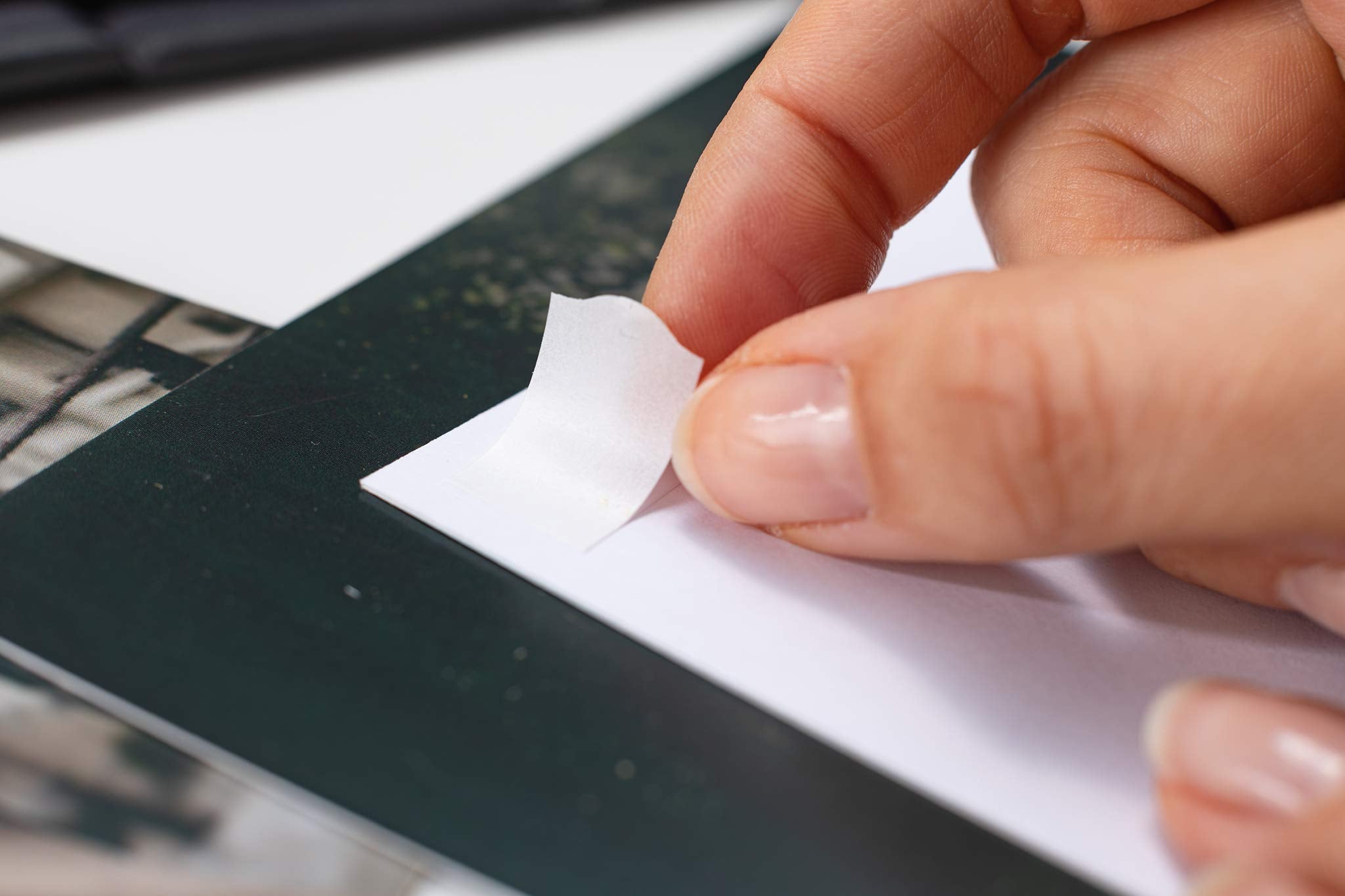 HERMA 9370 Photo Tapes, Pack of 20,000 Double-Sided Self-Adhesive Tapes for Albums, Scrapbooks, Guest Books, Adhesive Pads in Dispenser Box, White