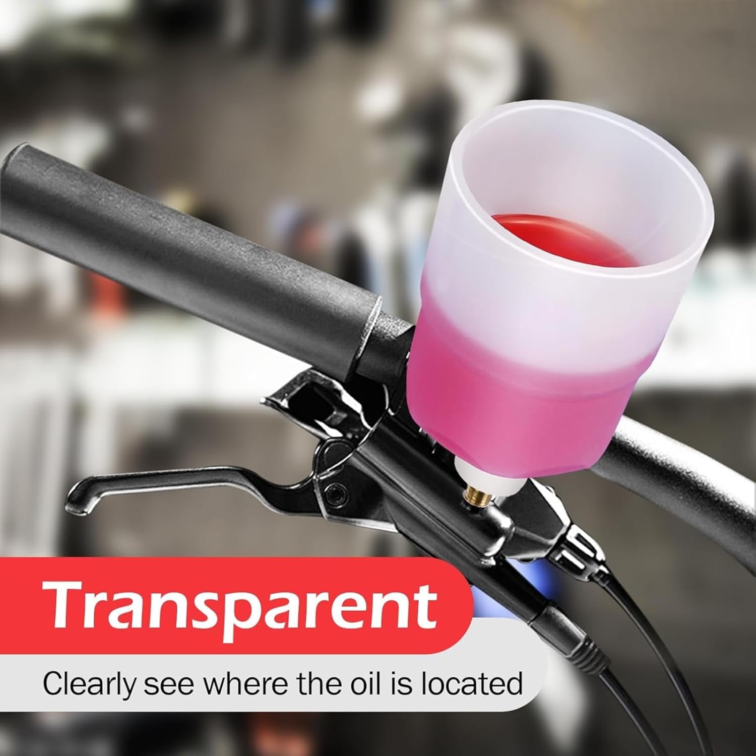 CHUMXINY Brake Bleed Kit for SHIMANO Hydraulic Brakes, Including 300ML Mineral Oil Brake Fluid, Clear Funnel and Instruction Manual.