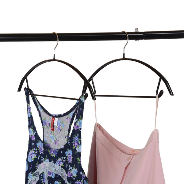 Voilamart Pack of 30 Coat Hanger,Light-Weight Non-Slip Knitwear Hanger,Metal Clothes Hangers No Shoulder Bumps for Knitwear Dress with Hook Jumper