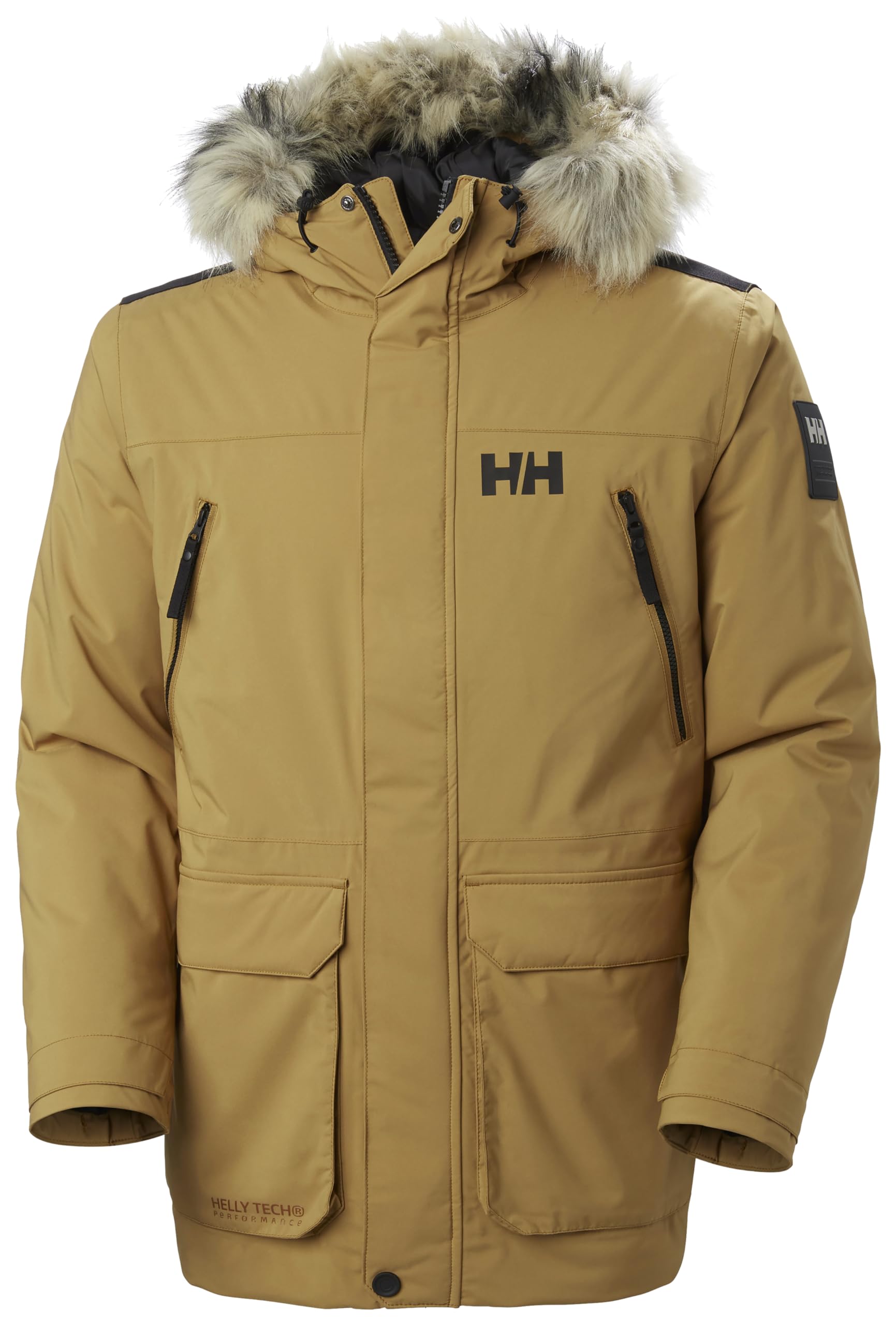 Helly Hansen Men's Reine Parka – Waterproof Insulated Parka with Adjustable Hood and Reflective Details
