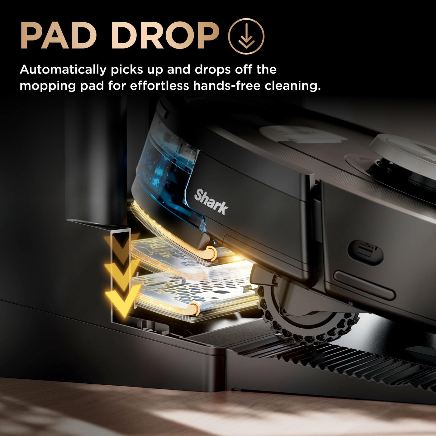 Shark PowerDetect 2-in-1 Robot Vacuum & Mop, NeverTouch Pro 60-Day Self Empty, Self-Refill and Self-Clean Robot Vacuum with 3D & LiDAR Navigation, NeverStuck Obstacle Bypass, WiFi/App White