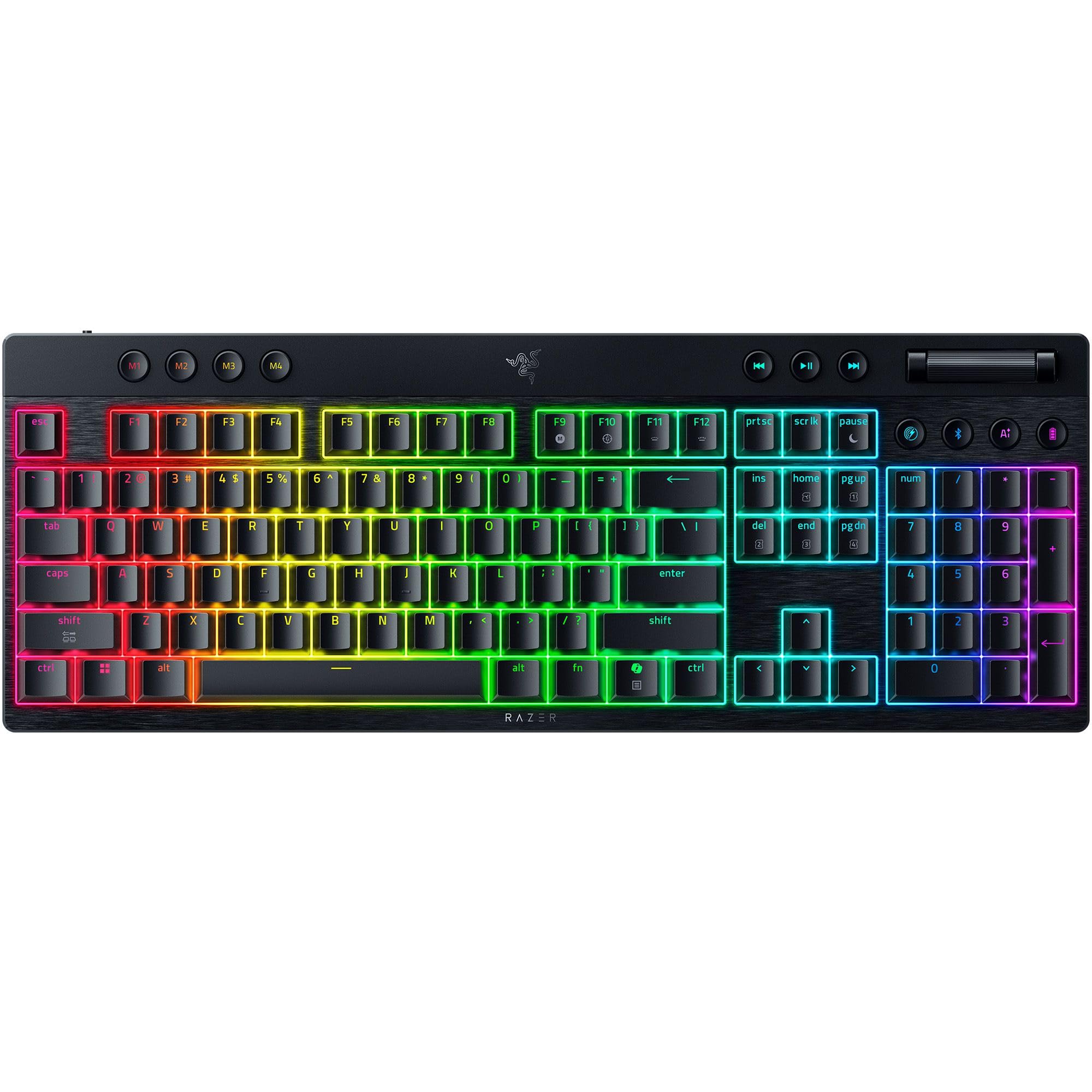 Razer BlackWidow V4 X Minecraft Edition - Mechanical Gaming Keyboard - Chroma RGB (Green Mechanical Switches, 6 Dedicated Macro Keys, Doubleshot ABS Keycaps) US Layout | Minecraft