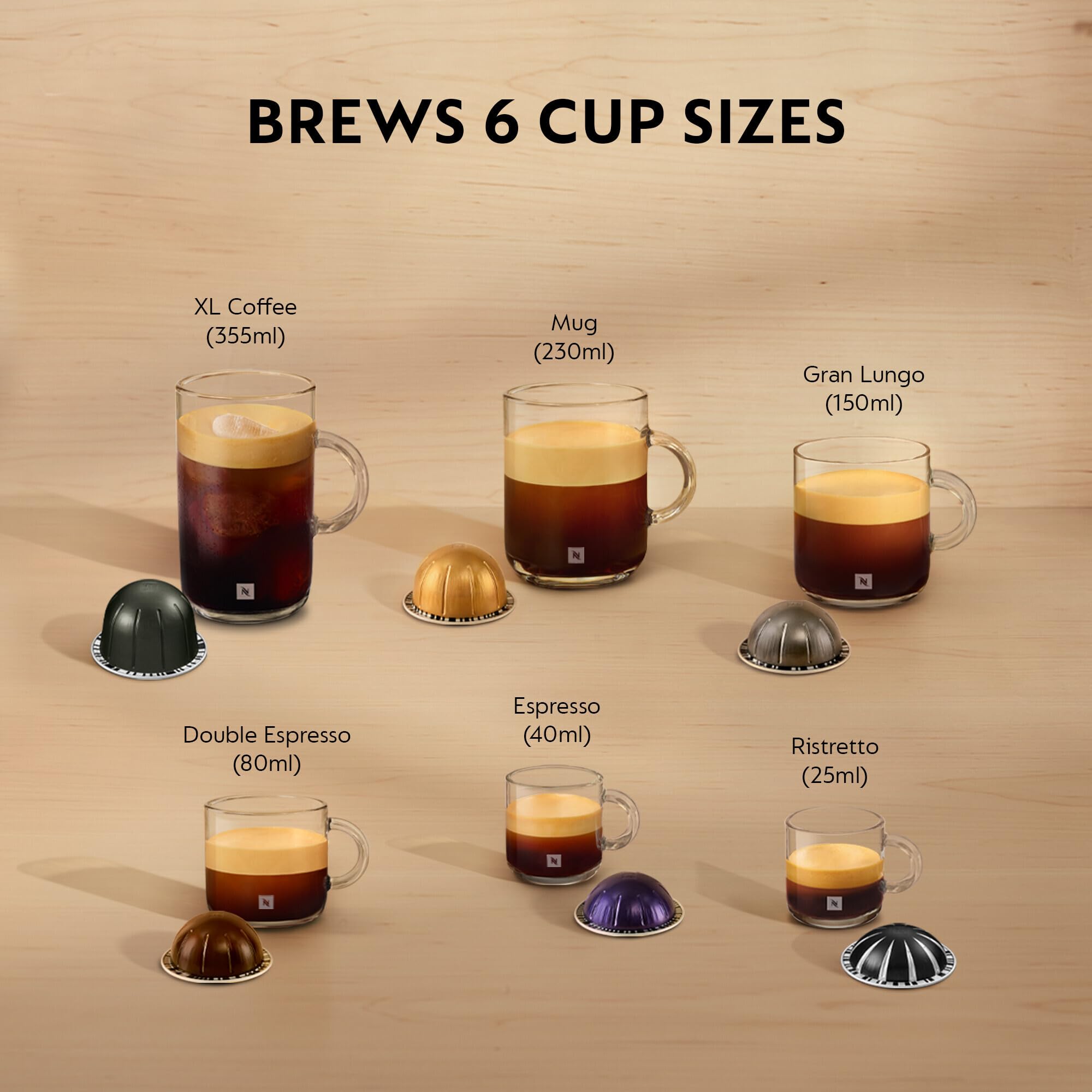 Nespresso Vertuo Pop Coffee Machine by De'Longhi, Over 30 Varieties of Pods, Compact Footprint, Americano, Starter Capsule Set Included, ENV90.P, Pink