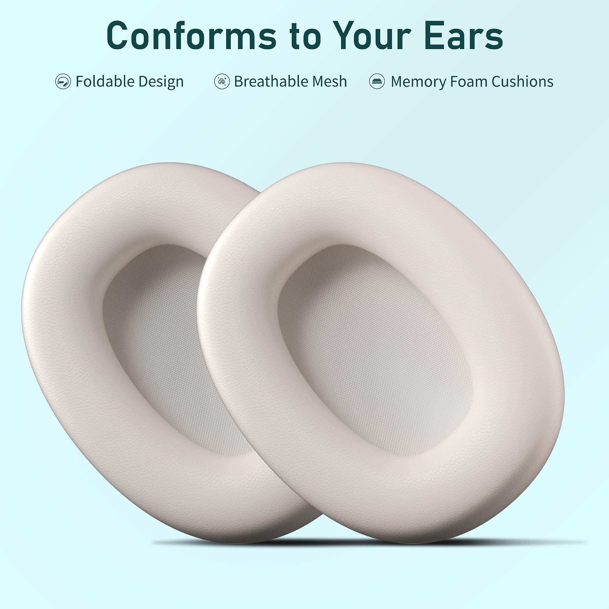 Rebocico Active Noise Cancelling Headphones, Wireless Bluetooth Over-Ear Headphone with Microphone,120H Playtime, Foldable Overhead Headphones with Deep Bass, Fast Charging for Home Travel Office