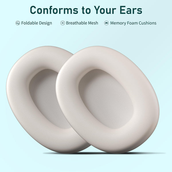 Rebocico Active Noise Cancelling Headphones, Wireless Bluetooth Over-Ear Headphone with Microphone,120H Playtime, Foldable Overhead Headphones with Deep Bass, Fast Charging for Home Travel Office