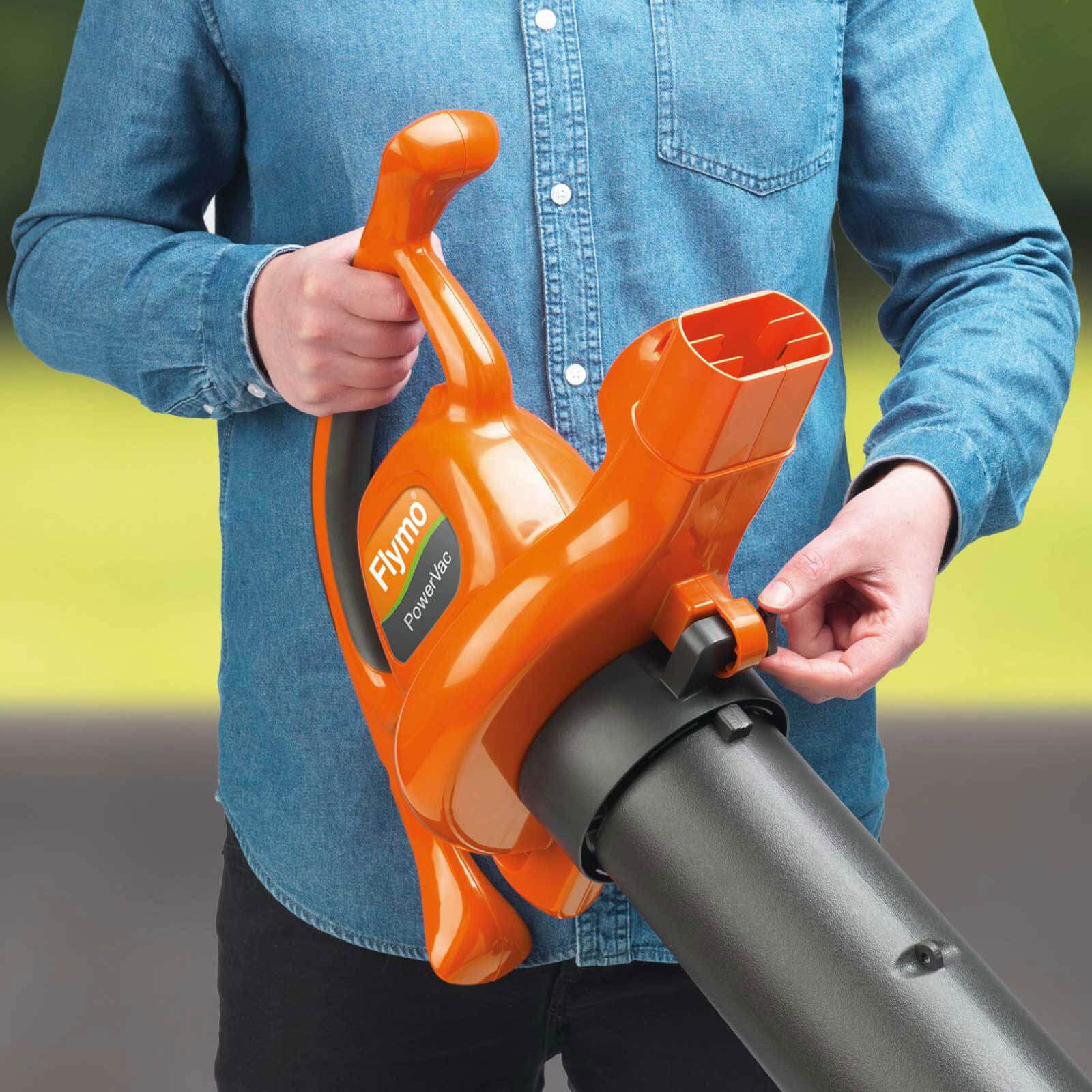 Flymo PowerVac 3000 Electric Garden Blower & Vacuum | 3-in-1 Powerful Leaf Blower, Vacuum & Mulcher | 3000W
