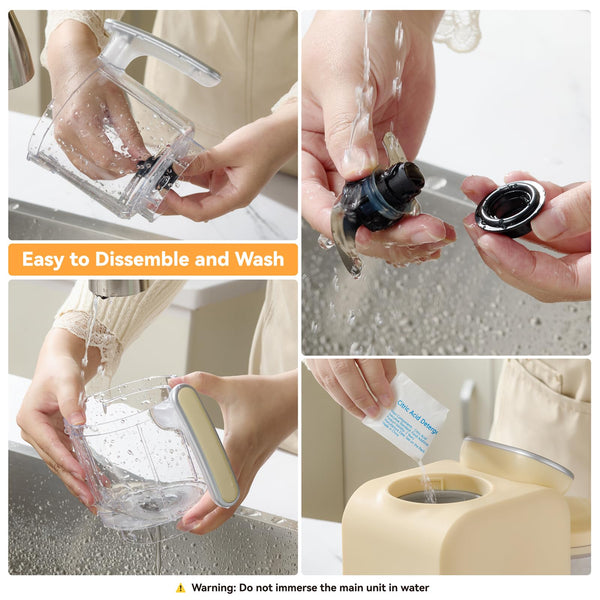 Chefhandy Baby Food Maker, 5 in 1 Baby Food Processor with Stainless Steel Steam Basket, Food Puree Maker with Steamer, Blender, Bottle Warmer Function, Auto Cooking & Grinding, Touchscreen (Green)