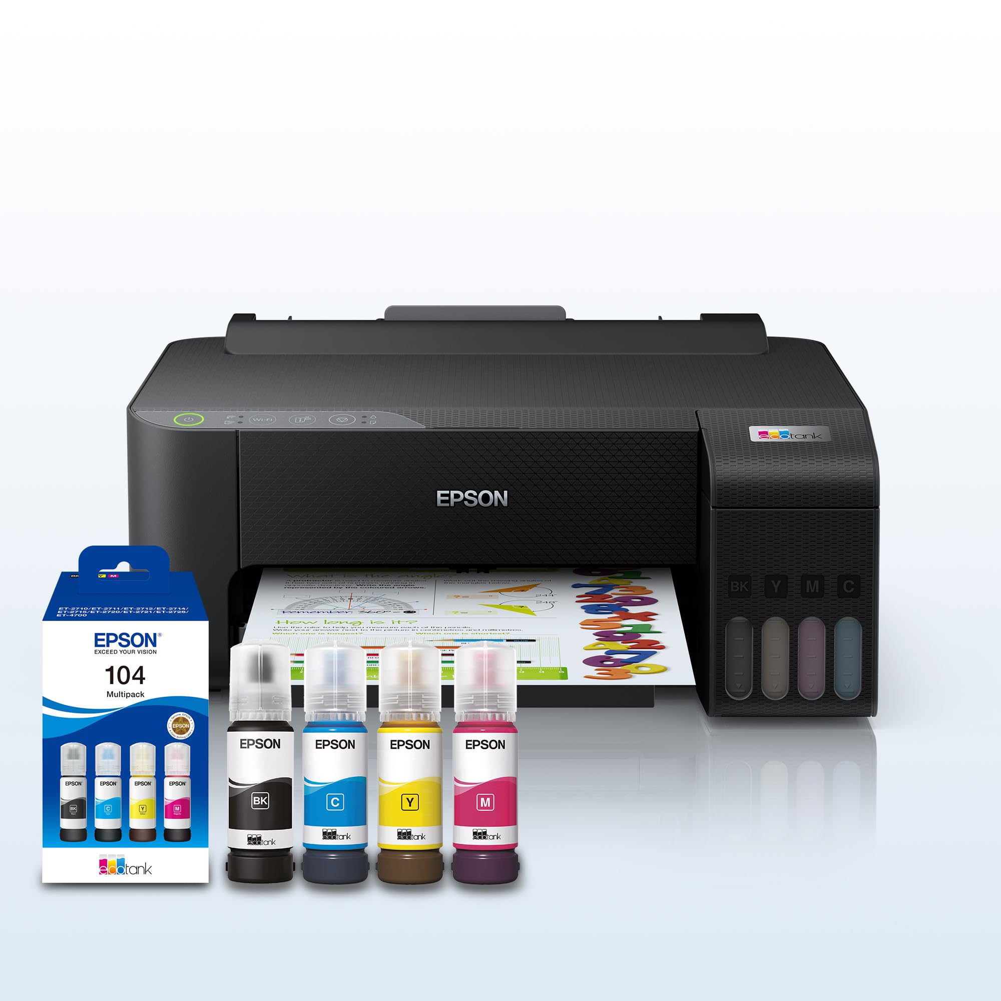 Epson EcoTank ET-2850 A4 Multifunction Air Print and Wi-Fi Ink Tank Printer with double sided printing, Up To 3 Years Of Ink Included