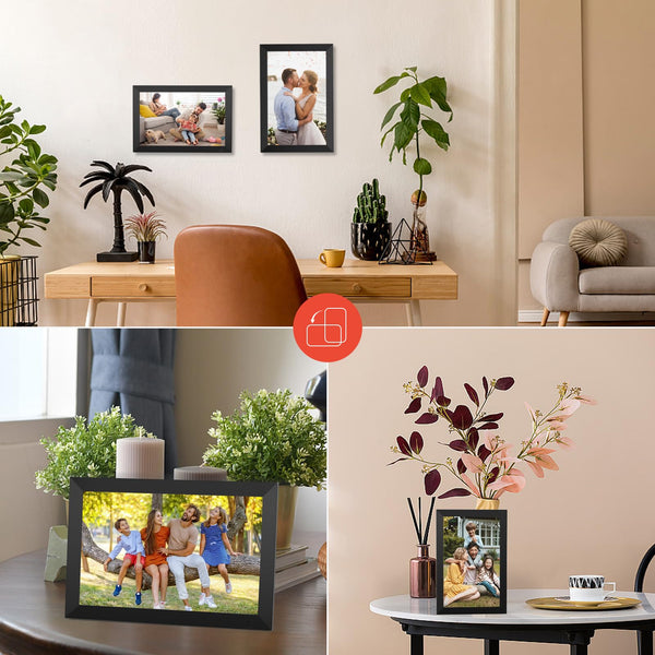 10.1 Inch WiFi Digital Photo Frame Built in 32GB Memory, 1280x800 IPS LCD Touchscreen, Auto-Rotate and Audio, Quick and Easy Share Photos or Videos via the Frameo App, the Best Choice for Gifting