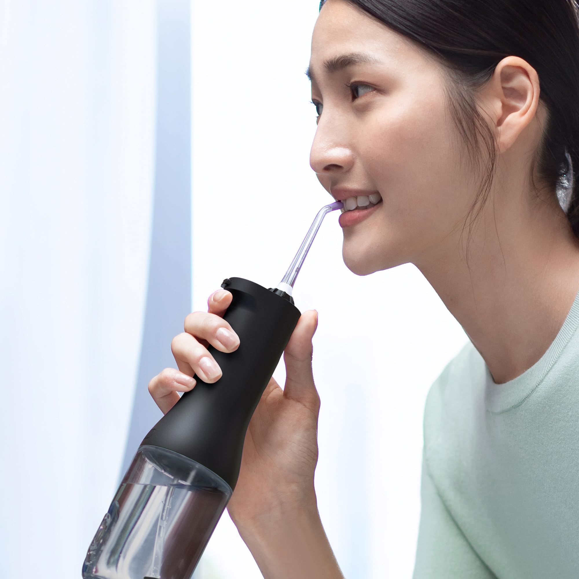 Philips Sonicare Cordless Power Flosser 3000 Oral Irrigator - Water Flosser for Teeth, Gums and Dental Care, Black (Model HX3826/33)