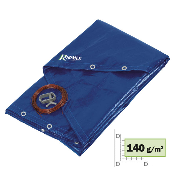Ribimex PRBP140R52 Round Pool Tarp, Diameter 5.20 m, Blue