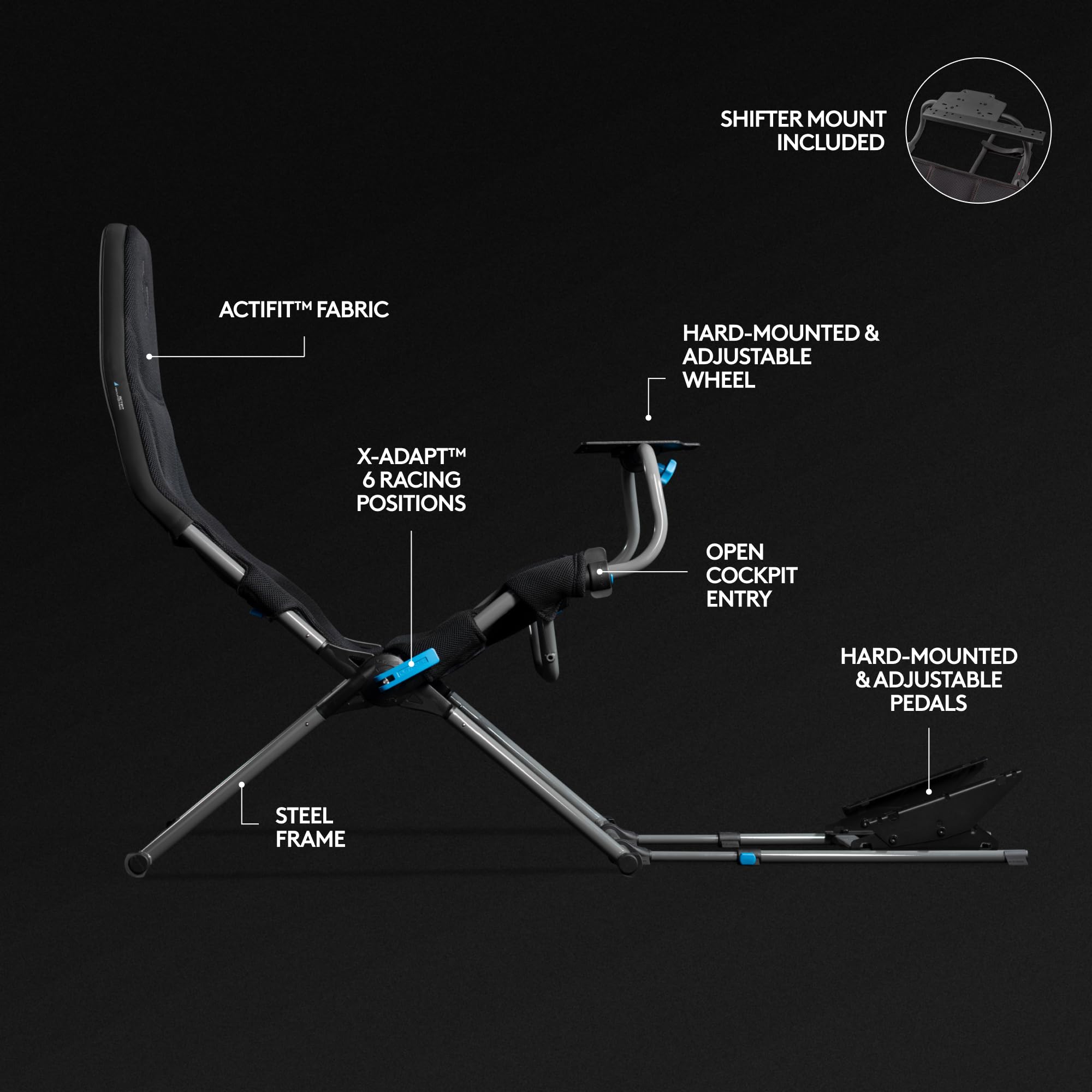 Logitech G G923 Racing Wheel and Pedals, TRUEFORCE up to 1000 Hz Force Feedback, Responsive Driving Design, Dual Clutch Launch Control, Genuine Leather Wheel Cover, for PS5, PS4, PC, Mac - Black