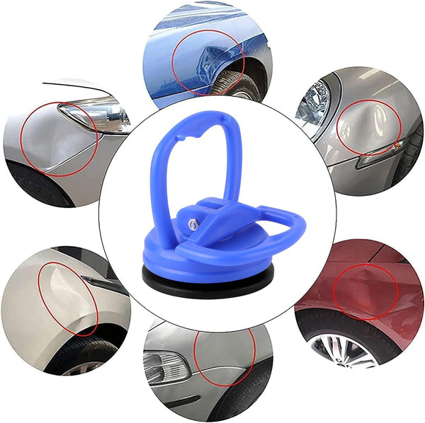 PDR TOOLS 59PCS Dent Puller Kit, Paintless Dent Repair Kit with Adjustable Width Dent Lifter & 100W Glue gun Hail Damage Dent Repair Kit for Auto Dent Removal, Small Hail Damage, Door Ding