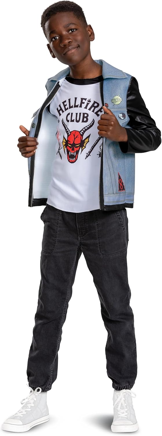 DISGUISE 124449G-15L Stranger Things Costume 10-12 Fancy Dress, Boys, Eddie S4 Tween Classic (EU)