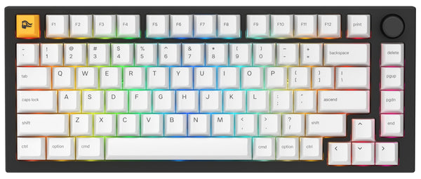 Glorious Gaming GMMK PRO 75% Barebones (Frame Only) - Modular Mechanical Gaming Keyboard, TKL Size (75%), 1.5kg Frame, RGB, Customisable, 5-Pin Switch Support, International/ISO Layout - Black Slate