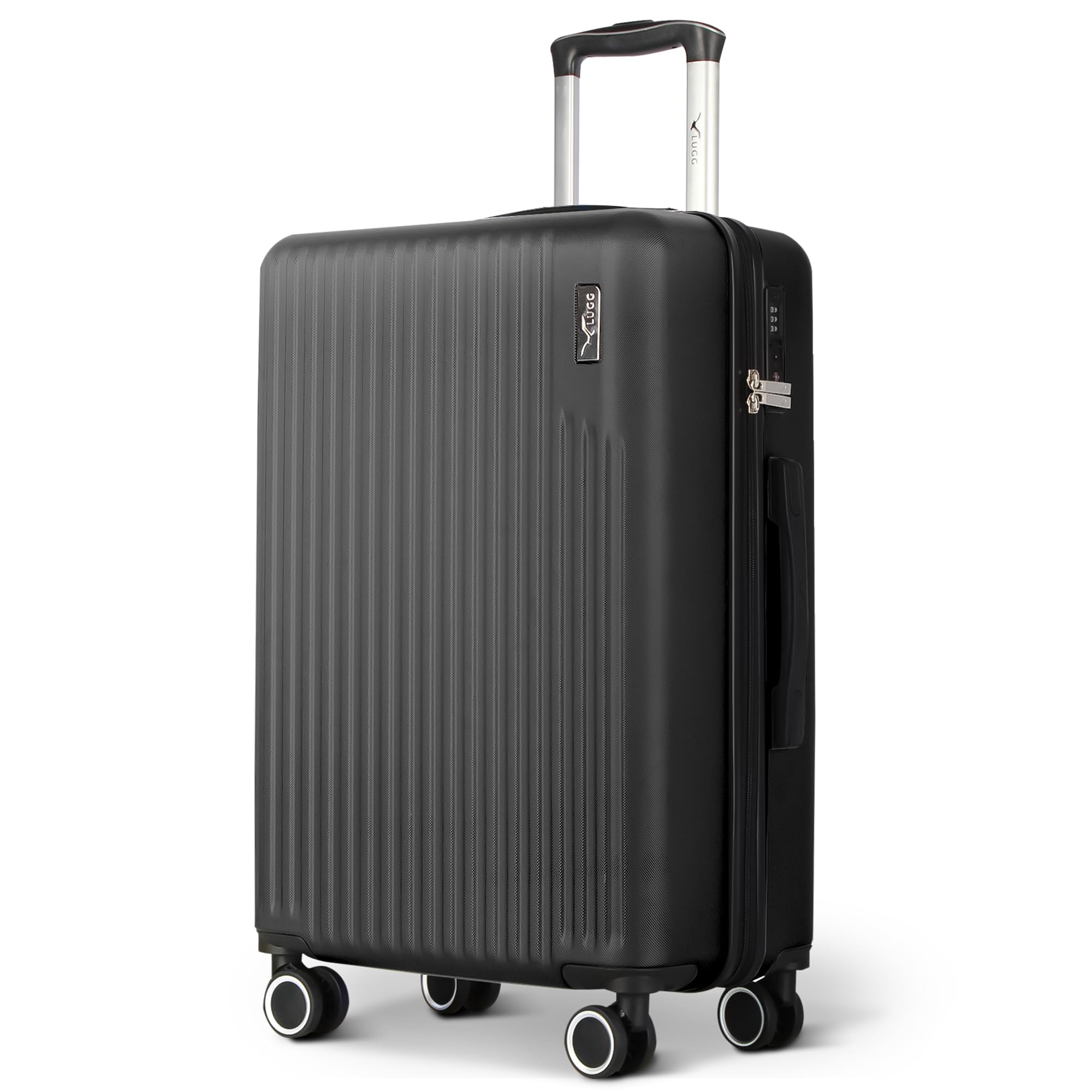 LUGG 15 Inch Vacay Cabin Case - 45x36x20 cm, Airline Approved Carry On Suitcase, ABS Lightweight Suitcase, Water Resistant Hard Suit Case with 360° Spinner Wheels, Carry On Bag with TSA Indent Lock