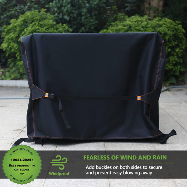 Enzeno Outdoor Garden Furniture Set Covers Waterproof,242x182x100cm Tear Resistant Oxford Fabric Furniture Covers for Outside,Large Patio Set Cover, Garden Table Cover,Windproof, Anti-UV,Rectangular