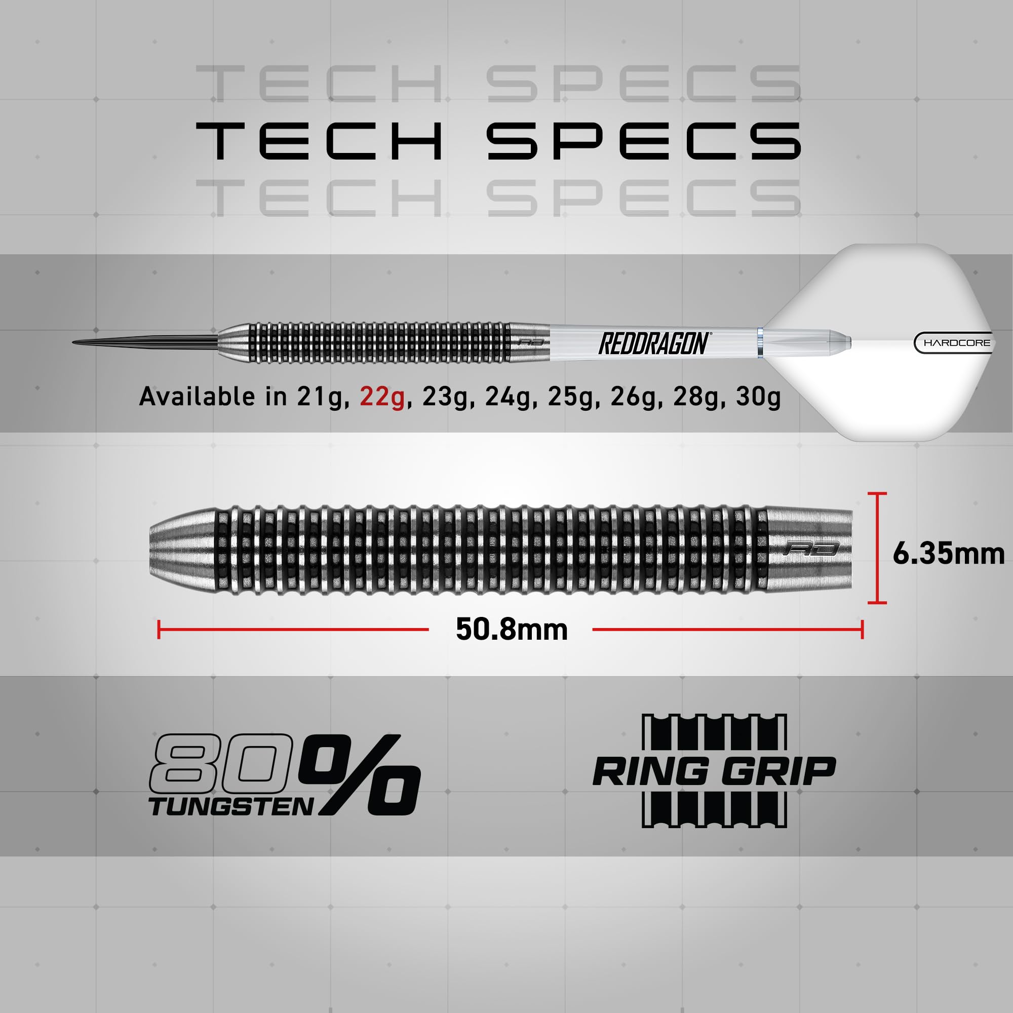RED DRAGON Pegasus Professional Tungsten Steeltip Darts Set Available in 21, 23, 24, 25, 26, 28, 30 Gram with Flights, Stems (Shafts) and Wallet