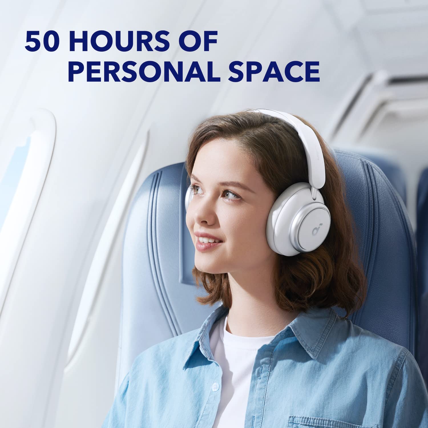 soundcore by Anker Space Q45 Adaptive Noise Cancelling Headphones, Reduce Noise By Up to 98%, Ultra Long 50H Playtime, App Control, Hi-Res Sound with Details, Bluetooth 5.3, Ideal for Traveling