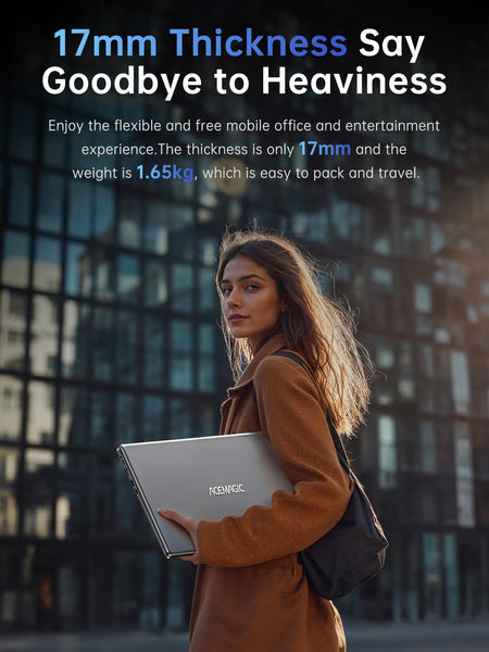 ACEMAGIC 15.6" FHD Laptop with AMD Ryzen 7 5700U (Processor up to 4.3GHz) 8 Core - 16GB RAM DDR4 512GB SSD Windows Laptops, HD Display, HDMI, BT5.0,3*USB3.2,Type-C,Dual Speakers, 65W Adapter, WiFi 6.0