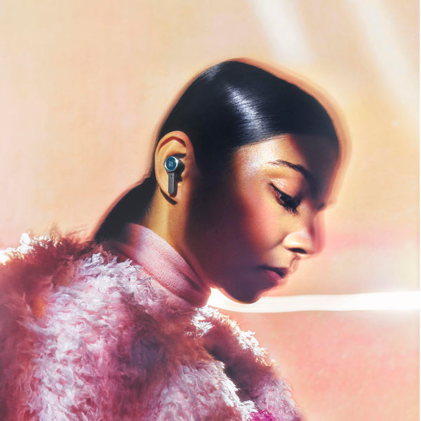 Bang & Olufsen Beoplay EX - High-end Wireless Bluetooth Noise Cancelling Earphones, Playtime Up to 28 Hours, Waterproof Wireless Earbuds for Work, Sport and Play with Charging Case - Black Anthracite