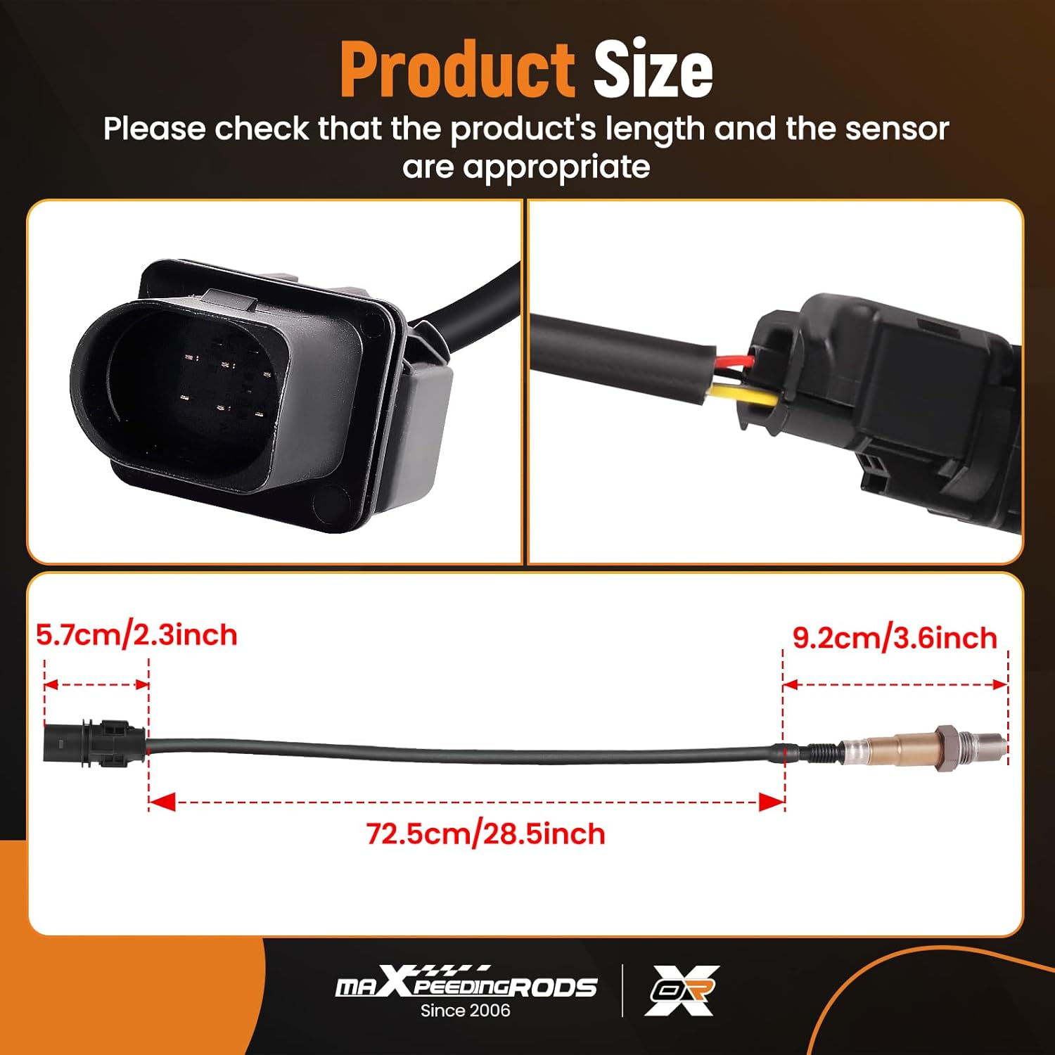 maXpeedingrods Oxygen O2 Sensor Air Fuel Ratio 234-5107 Upstream for Volkswagen CC EOS Golf GTI Jetta Passat, for Audi A3 TT Quattro, for Porsche 911