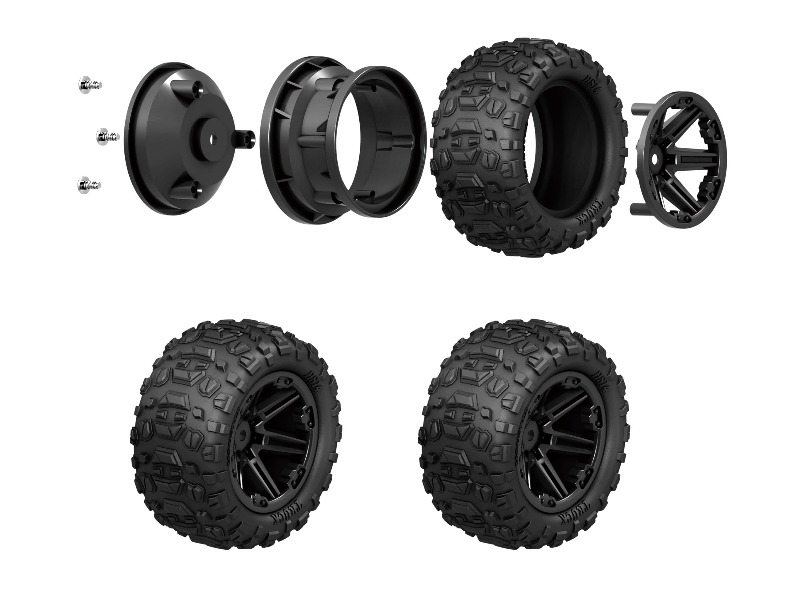 JOYTREKY Remote Control Cars 1:18 Scale High Speed RC Car 40KM/H 4WD Off-Road RC Cars For Adults 2.4GHz Gift for Boys Adults 2 Batteries Included