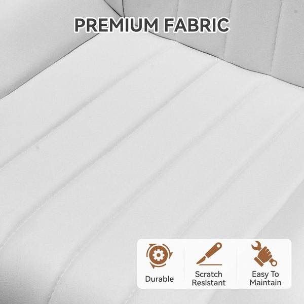 Hawthyhome Dining Chairs Set of 4 |Upholstered Chairs with 10cm Thick Seat Cushion •Upholstered Fabric Dining Chair •Kitchen Chair with Backrest •Modern Armchairs with Metal Legs •Dark Grey