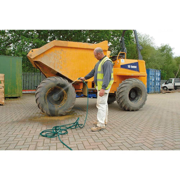 Draper 30m Garden Watering Hose and Spray Gun Kit | Reinforced with Polyester Yarn 12 mm Hose Pipe | 2mm Thickness Heavy Duty PVC Gardening Hose |