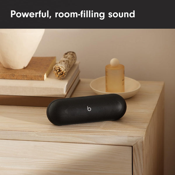 Beats Pill (Latest release)-Portable Bluetooth Speaker, Up to 24H Battery Life, Water Resistant, Bluetooth, Apple & Android Compatible, Seriously loud sound for home, outdoor & travel- Matte Black
