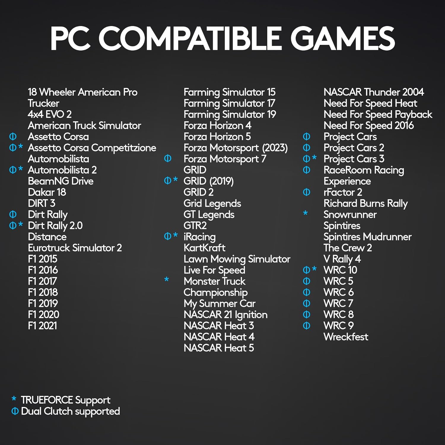 Logitech G G923 Racing Wheel and Pedals, TRUEFORCE up to 1000 Hz Force Feedback, Responsive Pedal, Dual Clutch Launch Control, Genuine Leather Wheel Cover, for Xbox Series X|S|One, PC - Black