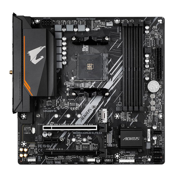 Gigabyte B550 AORUS ELITE V2 Motherboard - Supports AMD Ryzen 5000 Series AM4 CPUs, 12+2 Phases Digital Twin Power Design, up to 4733MHz DDR4 (OC), 2xPCIe 3.0 M.2, 2.5GbE LAN, USB 3.2 Gen1