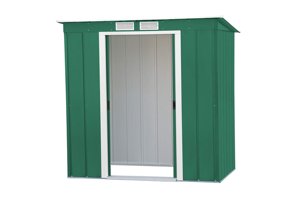 Duramax ECO 8 x 8 (6.35 m2) Metal Garden Storage Shed, Hot-Dipped Galvanized Metal Garden Shed, Tool Storage Shed, Strong Reinforced Roof Structure, Maintenance-Free Metal Shed, Anthracite