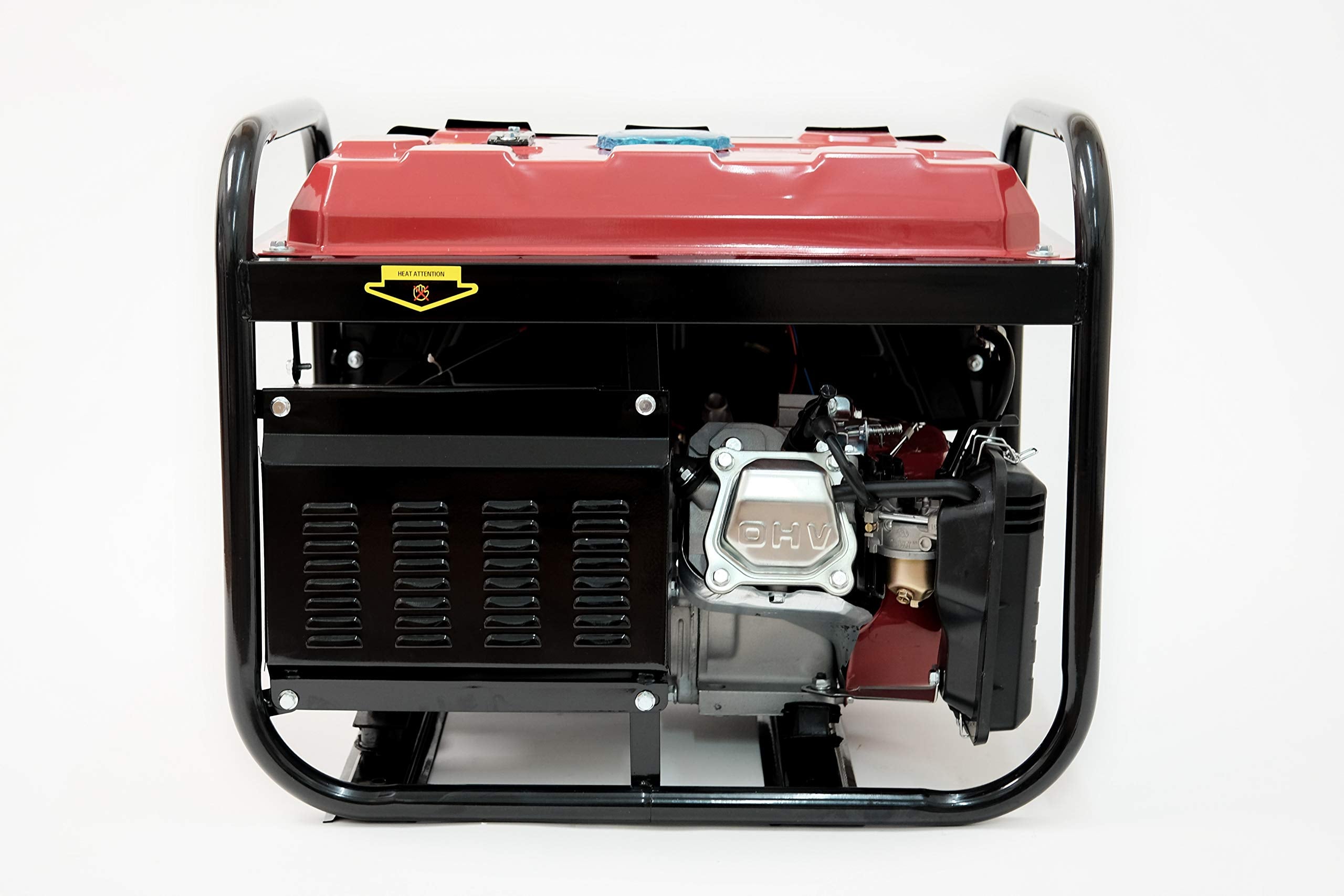 T-MAX Portable Petrol Generator 6000-WE ~ 3.0 KVA 8HP ~ Quiet Power Electric Key Start (Electric Key Start/Recoil Start)