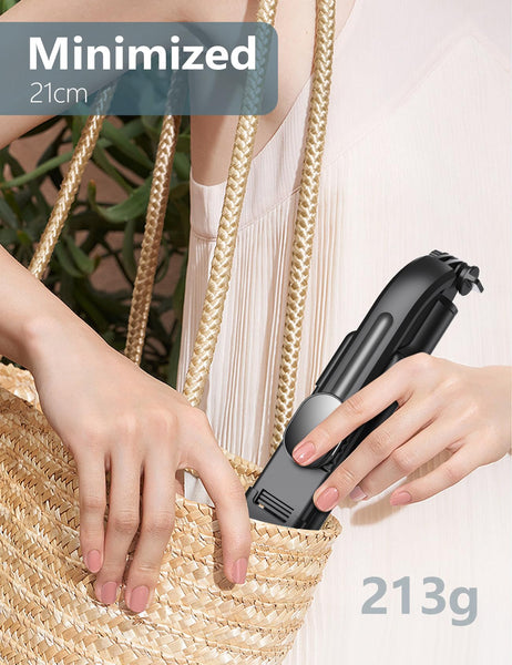 Selfie Stick Tripod with 2 Fill Lights, 45'' Extra Long Phone Tripod with Detachable Remote, Compatible with iPhone, Samsung, Smartphones