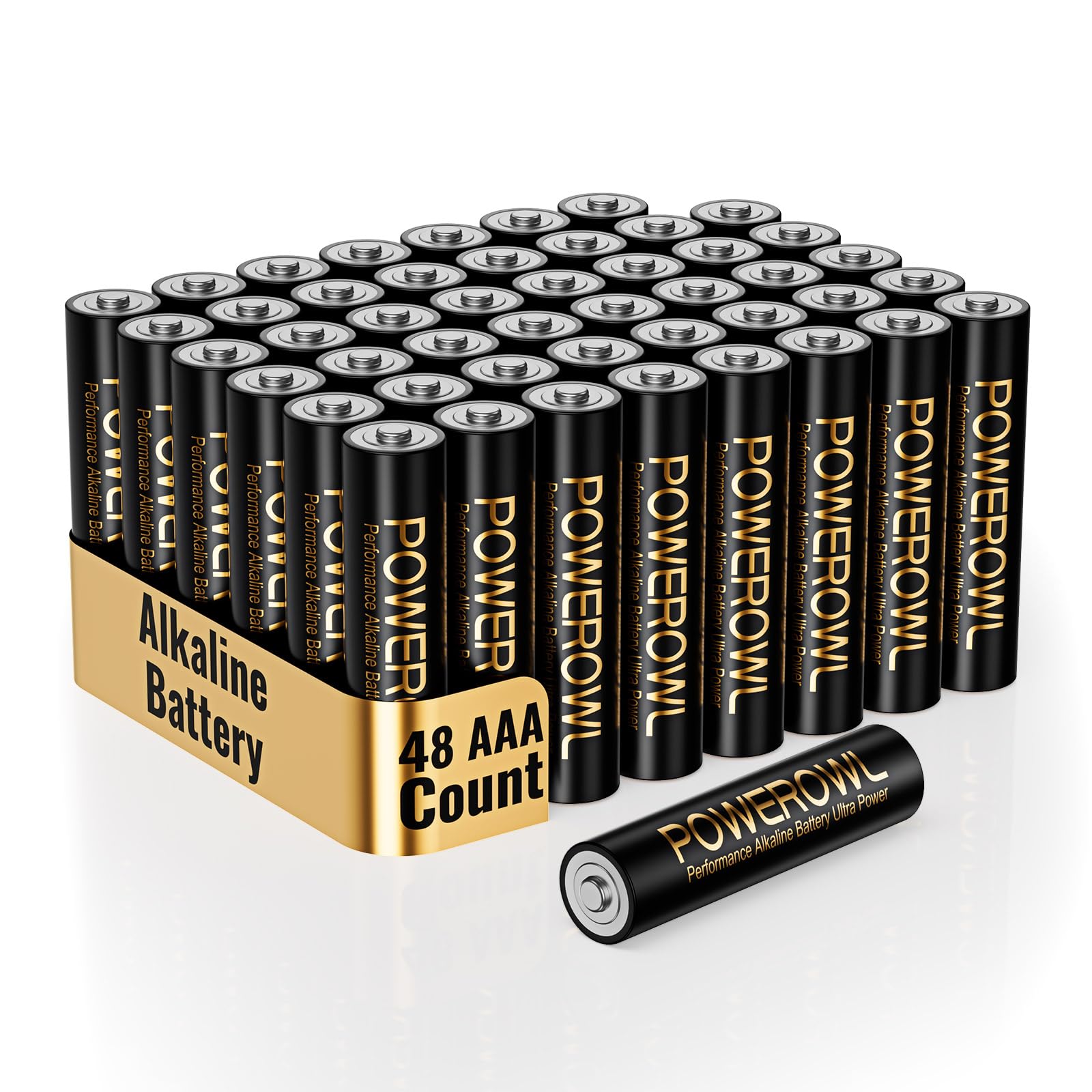 POWEROWL AAA Batteries 24 Pack - Alkaline 1.5v - High-Capacity Long Lasting Triple A Battery, 10-Year Shelf Life