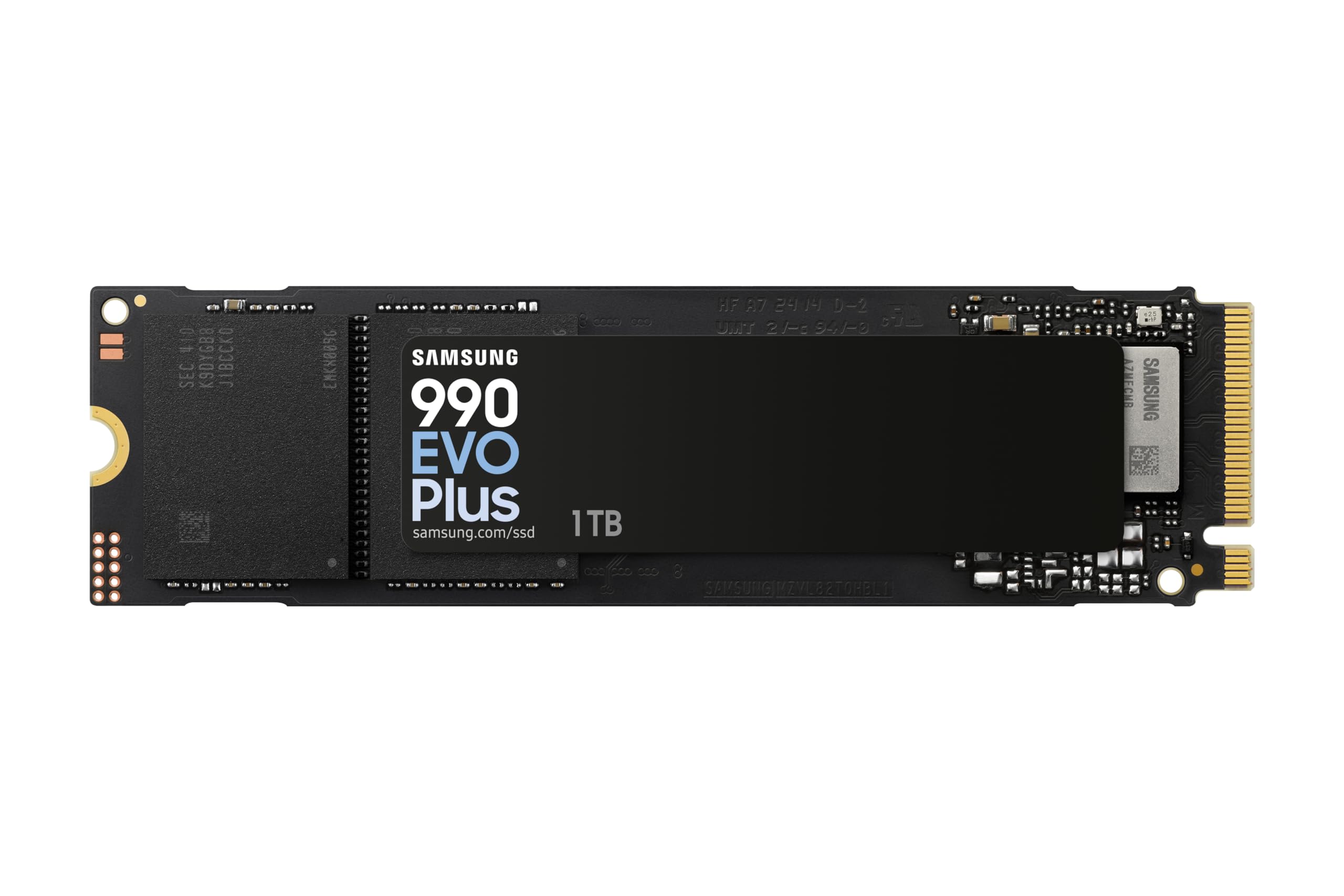 Samsung 990 EVO Plus, 2TB, PCIe 4.0 x4 / 5.0 x2, NVMe2.0 (up to 7250 MB/s), NVMe M.2 (2280), Internal Solid State Drive (SSD), MZ-V9S2T0BW