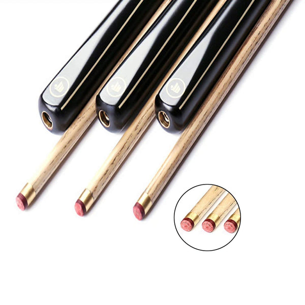 AONETIGER 3/4 Jointed Snooker Billiard Pool Cue Handmade Ash Shaft 3 Piece Tips 9.7mm with Extension Accessories Hard Case/Bag to Choose